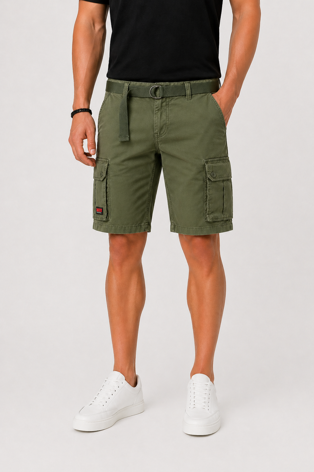Men's Cargo Shorts Multiple Pockets Regular Fit