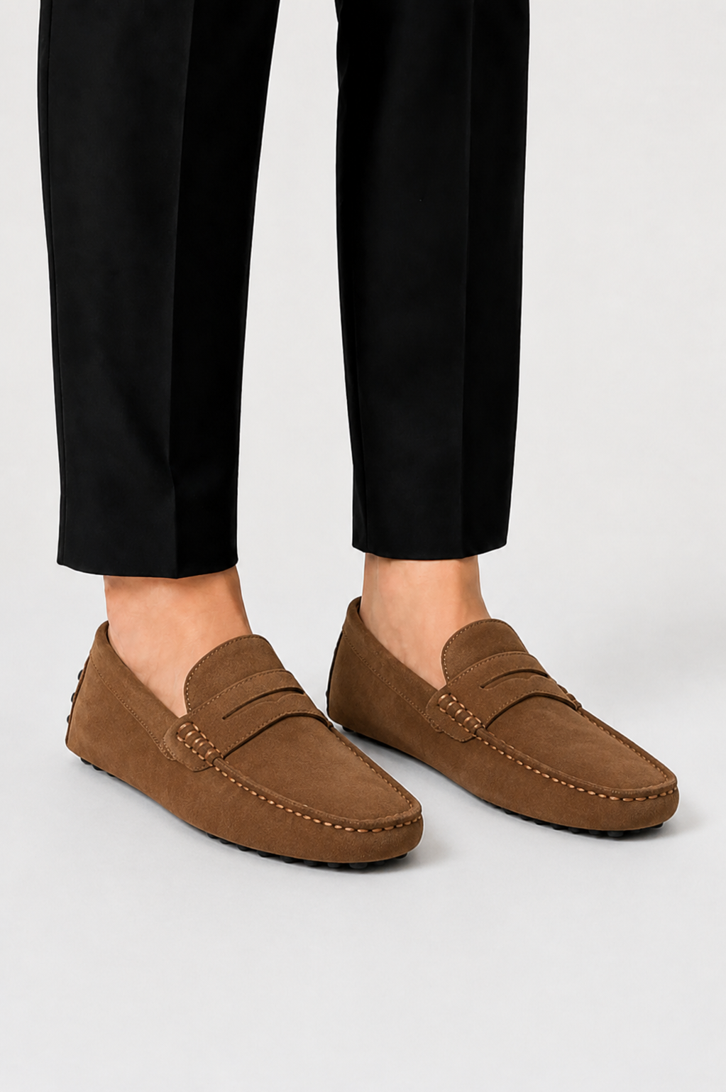 Men's Loafers Italian Style Suede Comfort Slip-ons