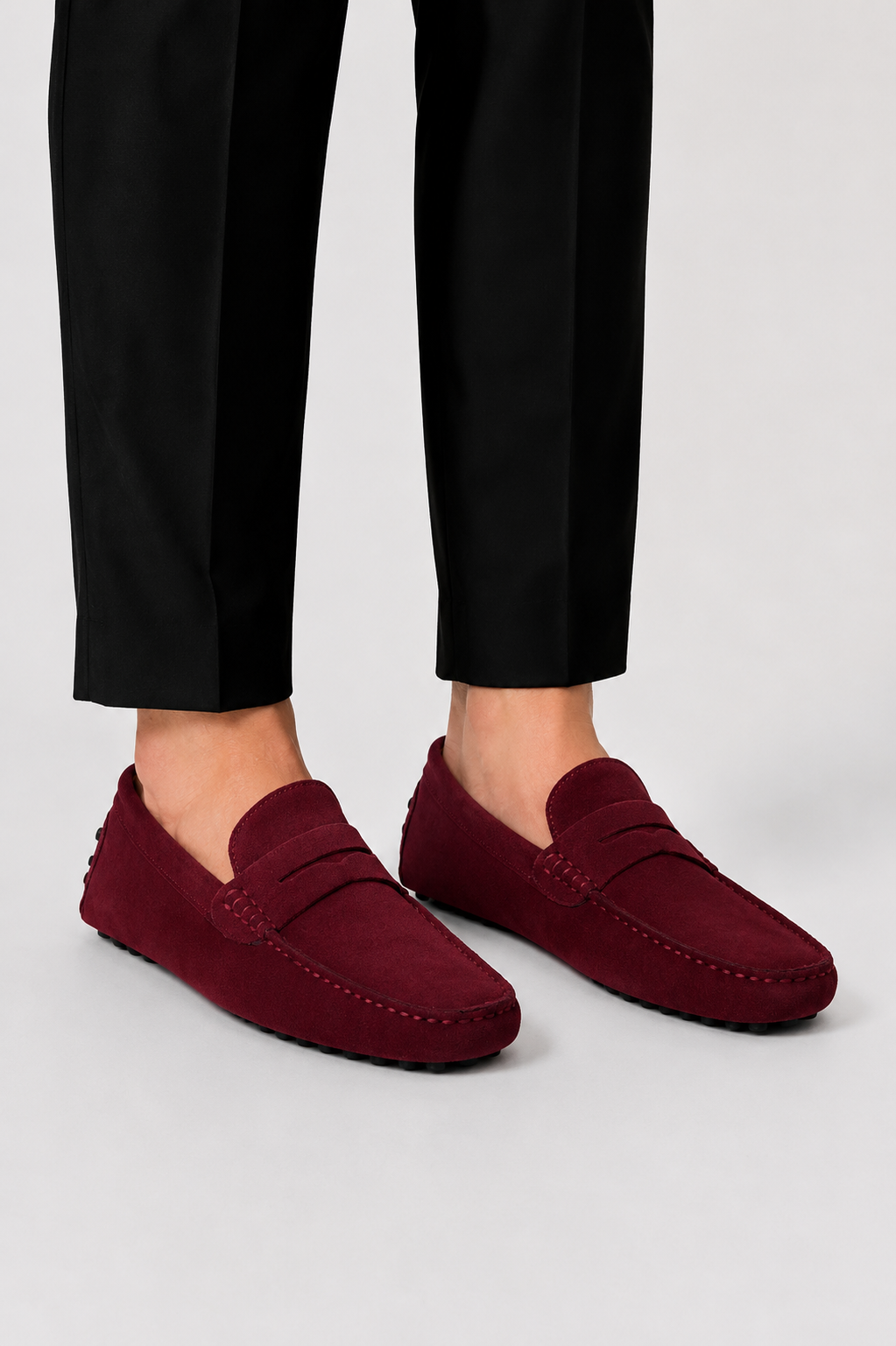 Men's Loafers Italian Style Suede Comfort Slip-ons