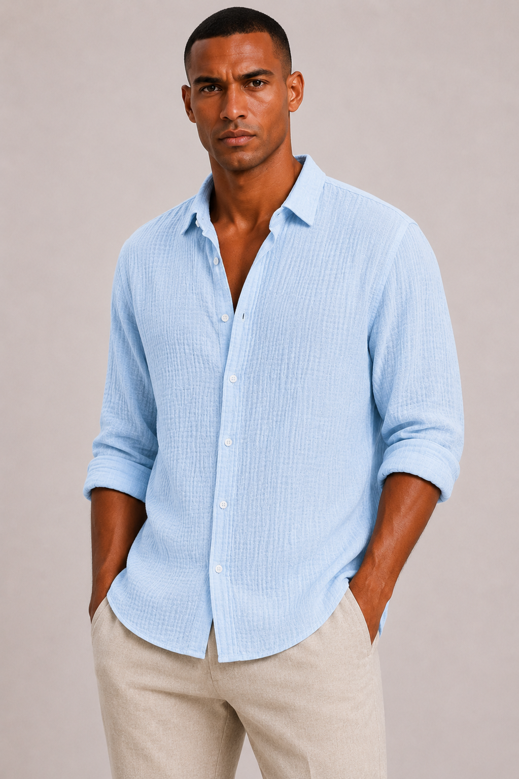 Men's Cotton Structured Shirt Classic Fit