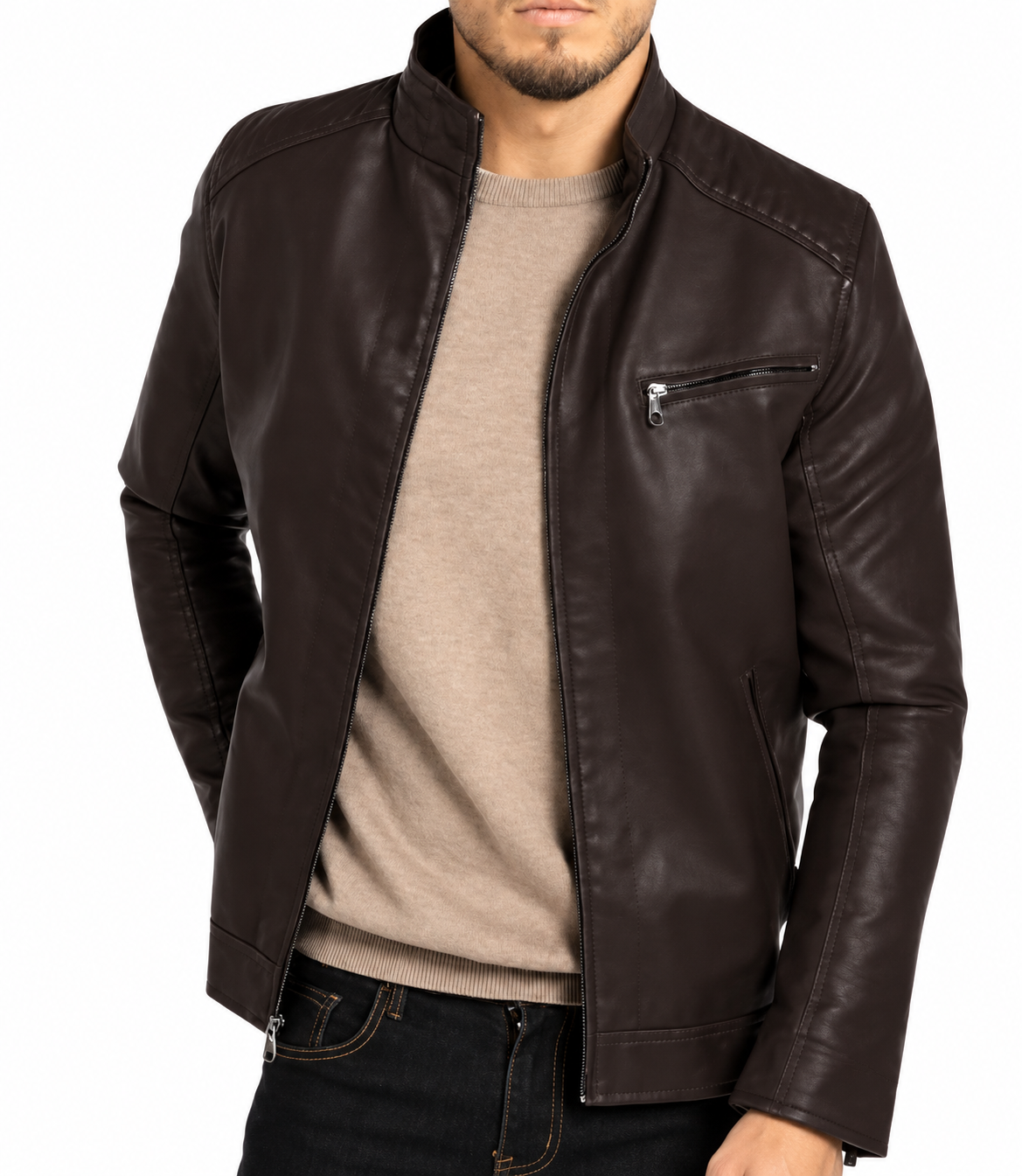 Timothy Faux Leather Jacket