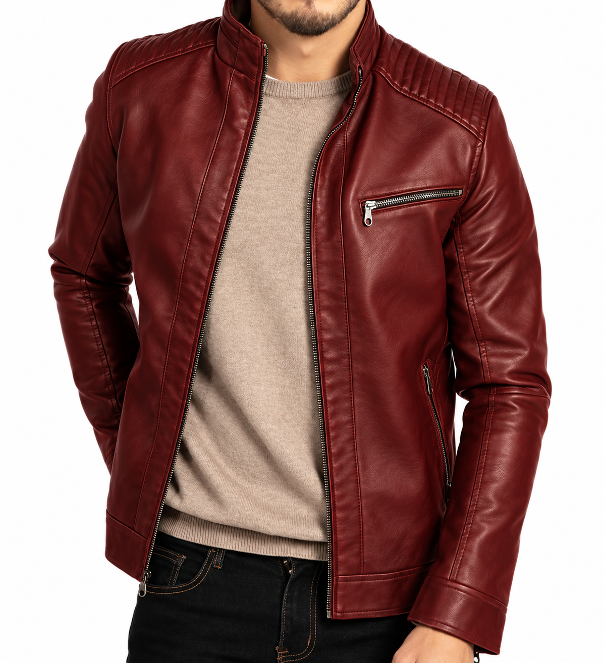 Timothy Faux Leather Jacket