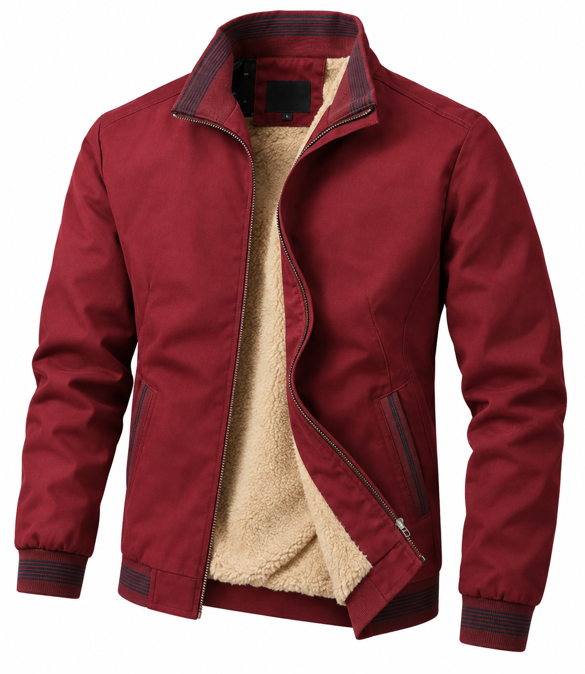 Gilberto Cotton Jacket with Fleece Lining