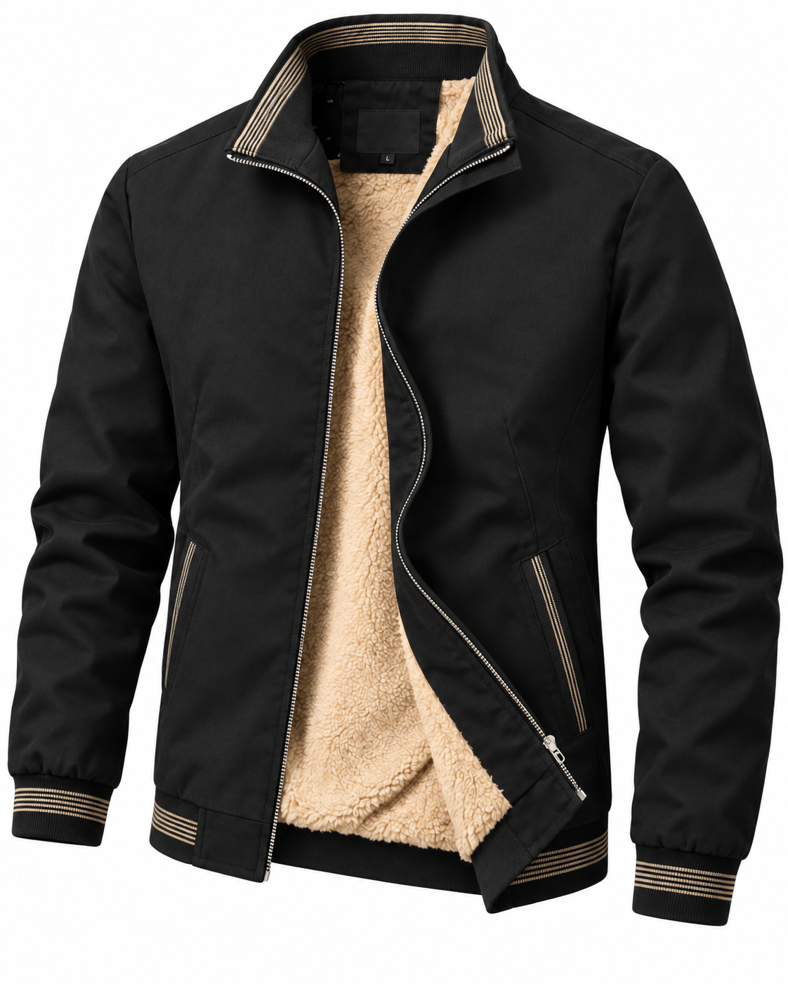 Gilberto Cotton Jacket with Fleece Lining
