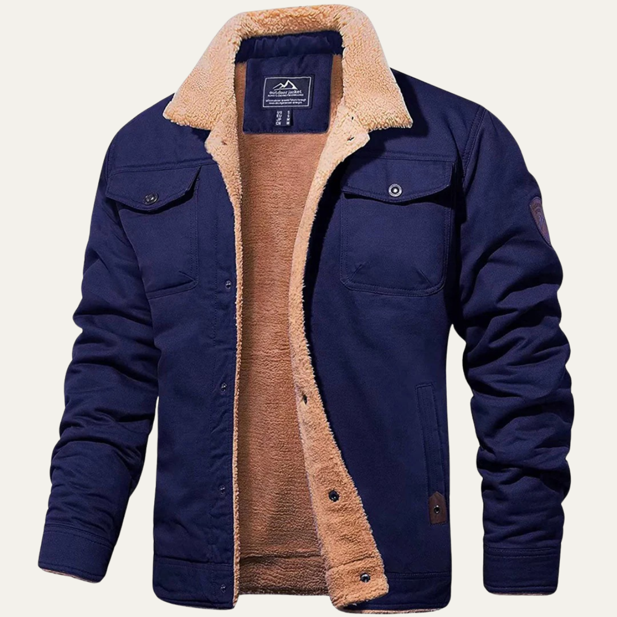 Cozy Fleece-Lined Men's Winter Jacket
