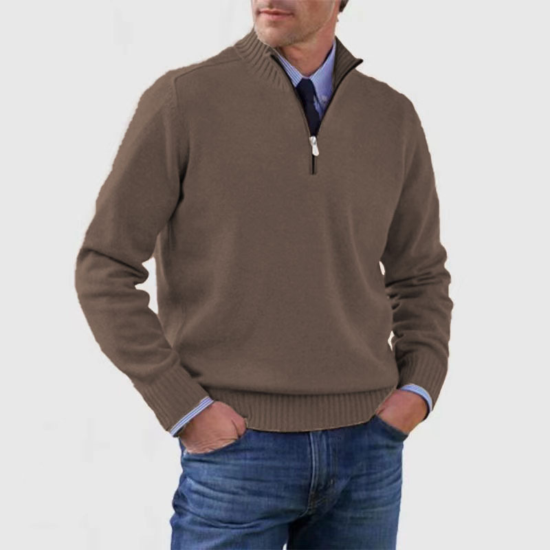 Cozy Men's Zip-Up Pullover