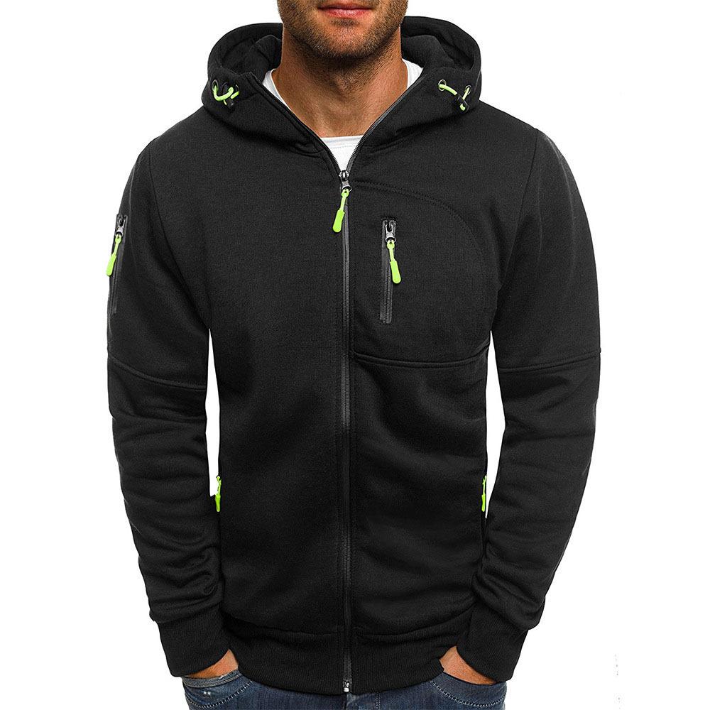 Men's Breathable Zip-Up Hoodie - Comfortable Sweatshirt