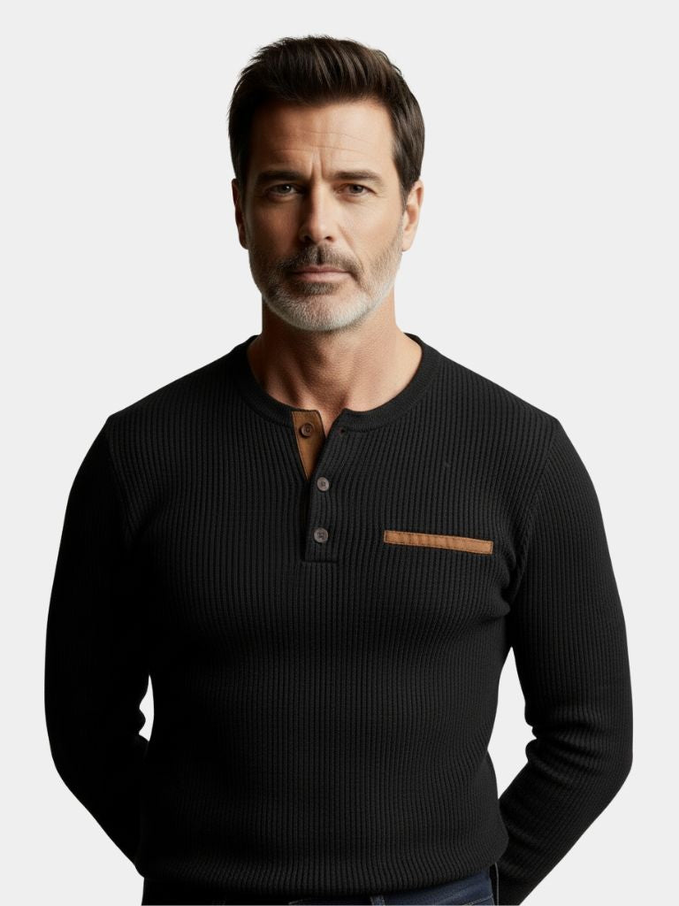 Men's Luxurious Corduroy Long Sleeve Shirt - Stylish and Comfortable Top