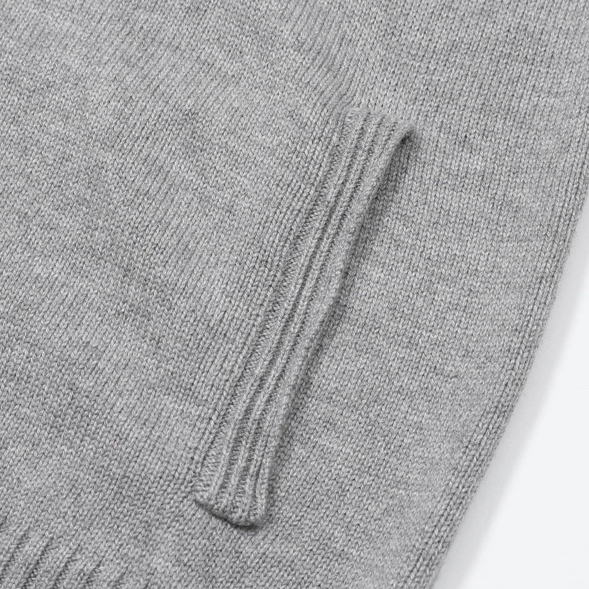 Bormio Plush-Collar Zip Knit