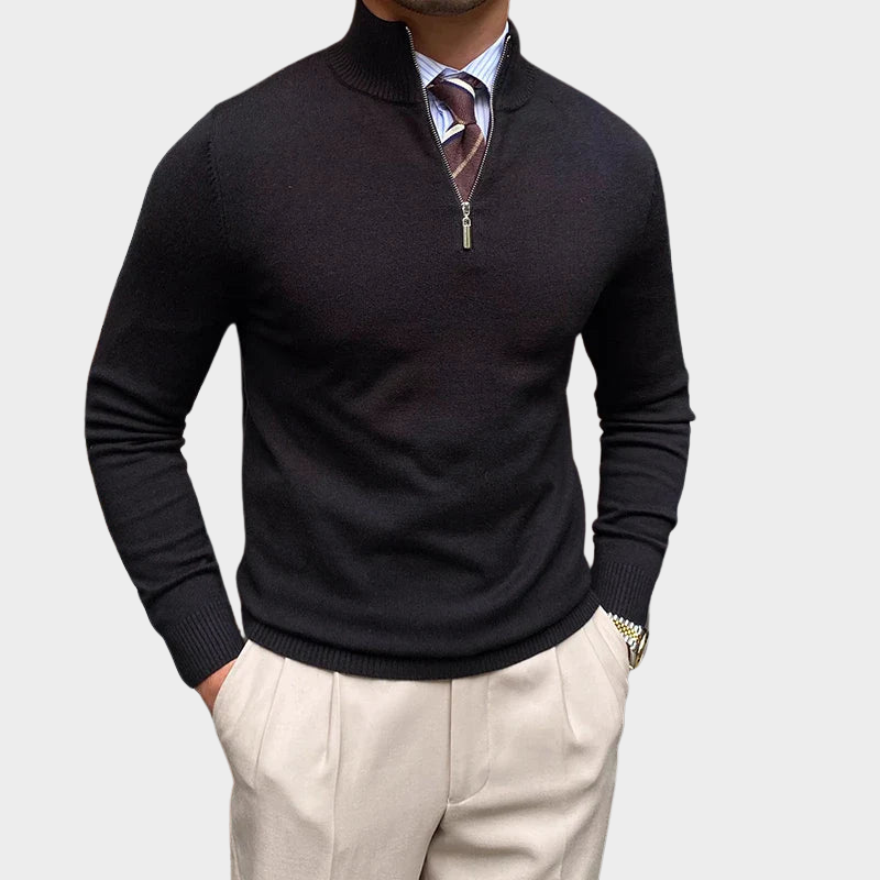 Men's Tailored Fit Quarter-Zip Pullover | Ultimate Comfort