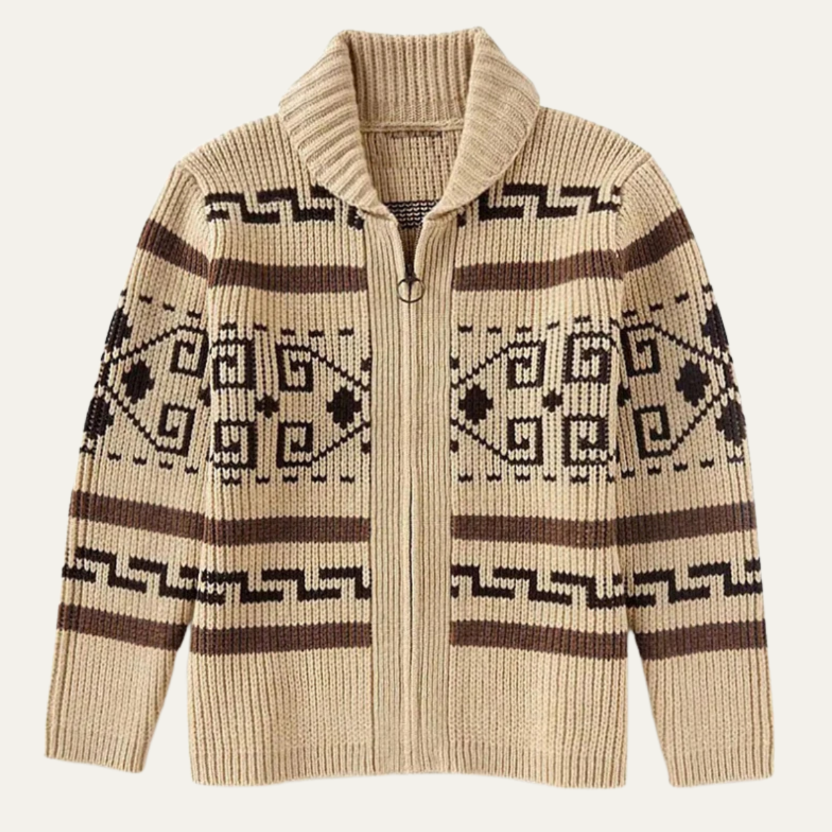 Timeless Men's Shawl Collar Knit Cardigan for Warmth
