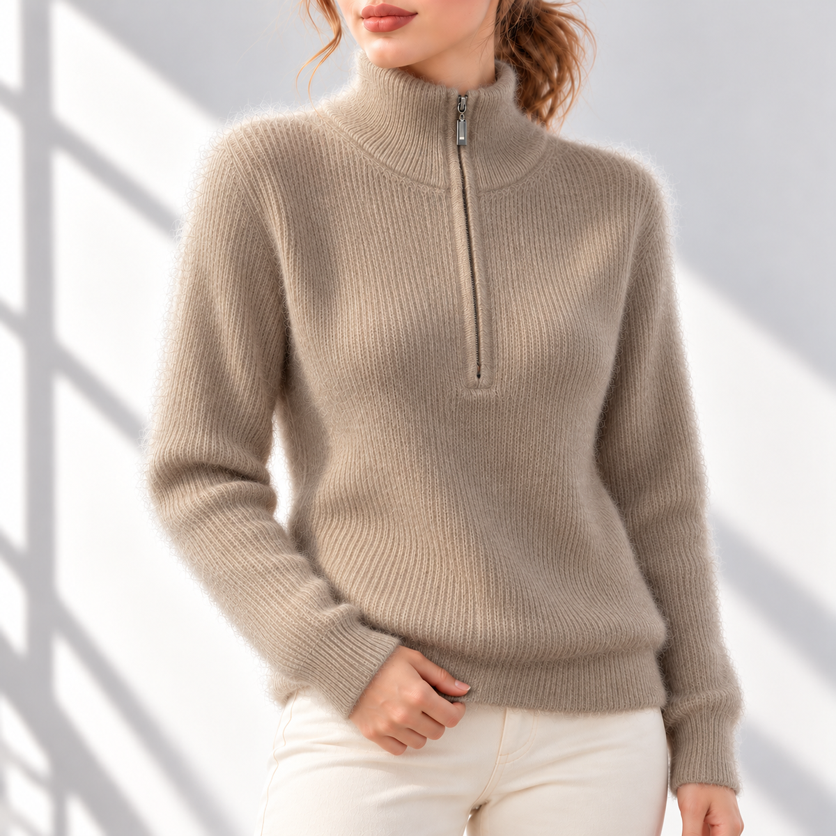 Scarlett Cashmere Sweater in Luxurious Mink