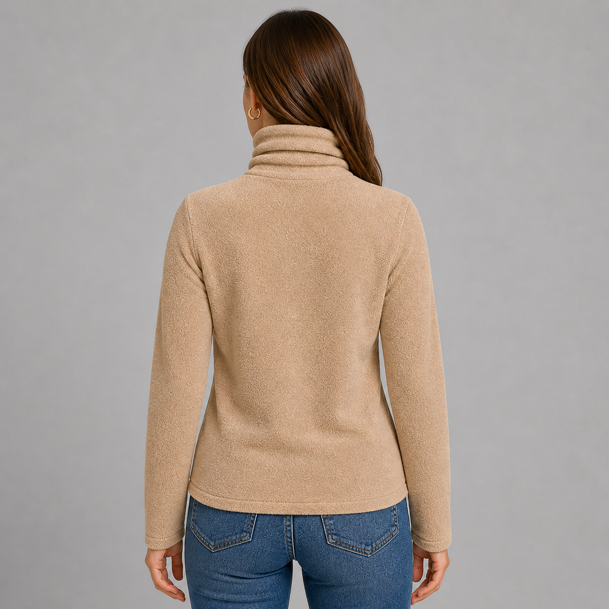 Luxurious Women's Cashmere Blend Turtleneck Sweater