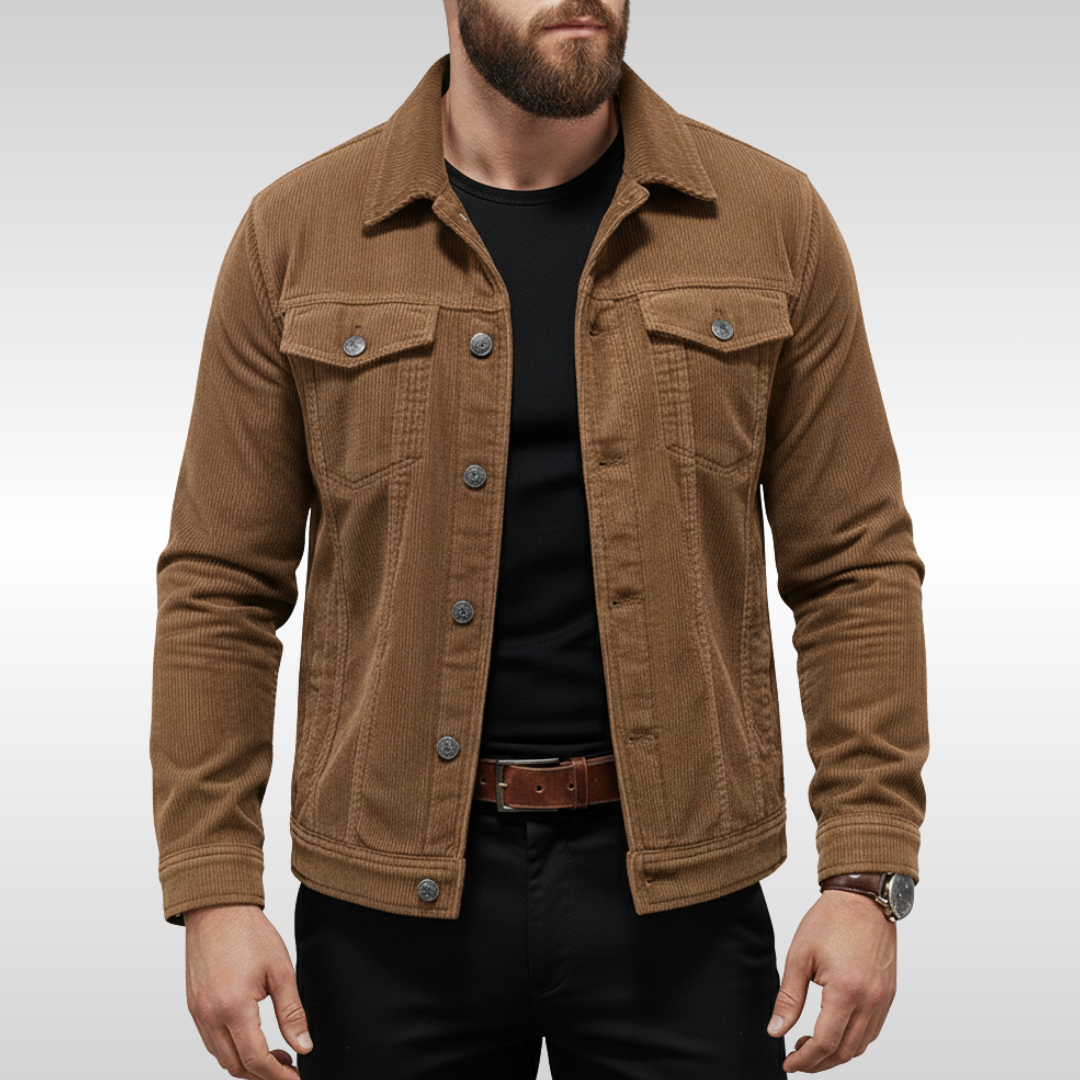 Timeless Corduroy Men's Jacket with Contemporary Comfort