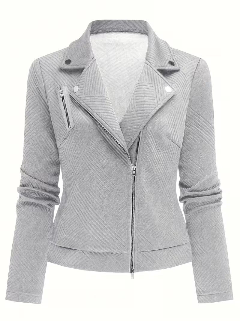 Women's Geometric Biker Jacket