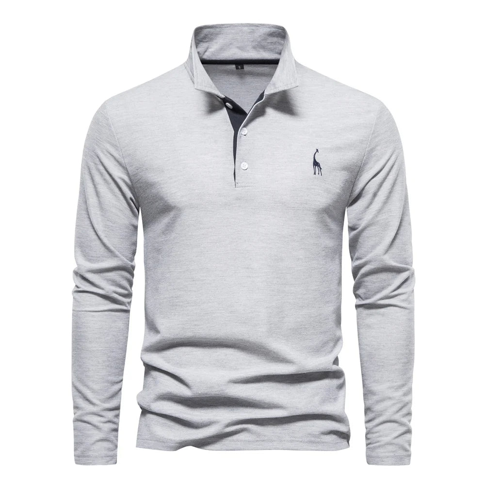 Long Sleeve Polo for Men | Timeless Style and Effortless Comfort