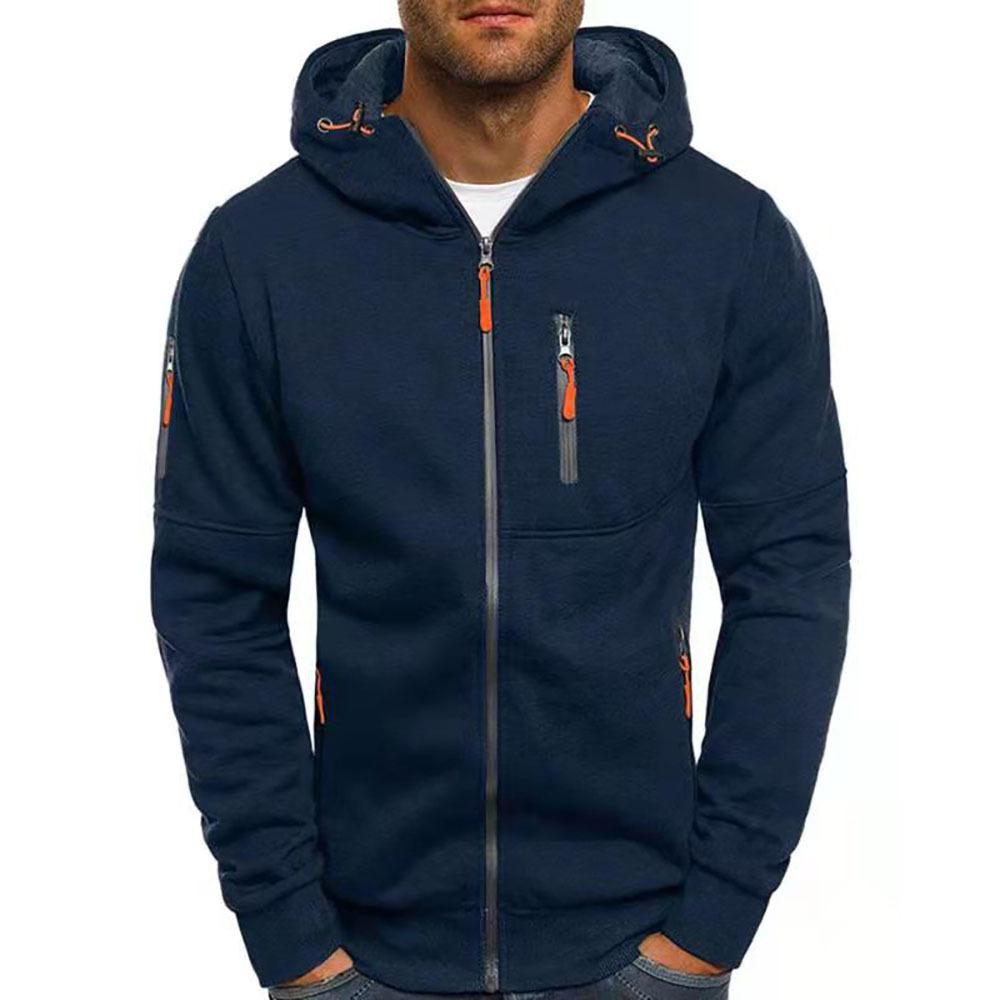 Men's Breathable Zip-Up Hoodie - Comfortable Sweatshirt
