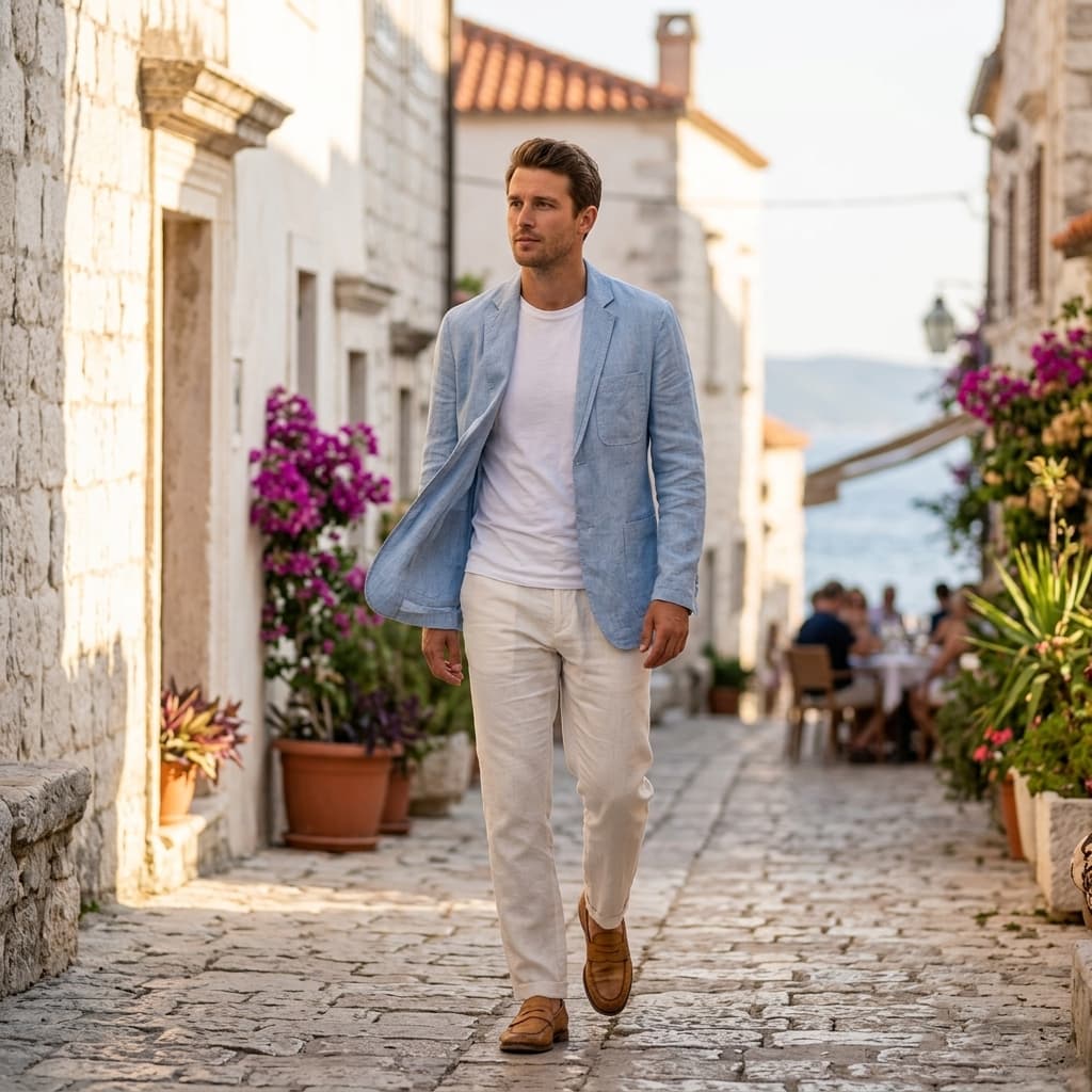 Positano Linen Lightweight Blazer