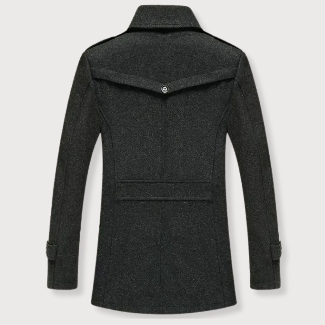 Stylish Men's Wool Coat for Fall and Winter