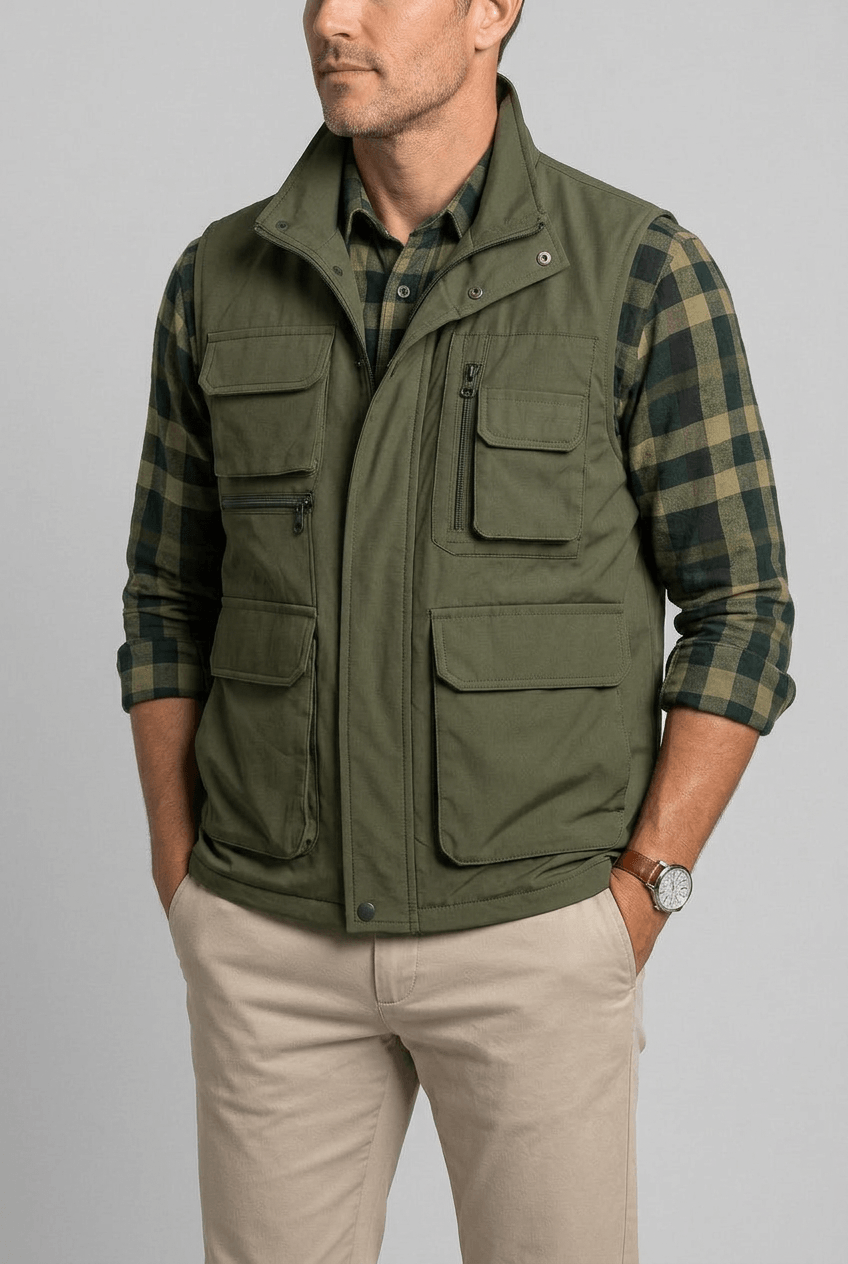 Multi-Functional Men's Utility Vest
