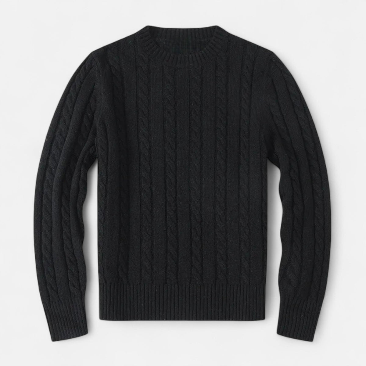 Men's Classic Crew Neck Cotton Blend Sweater