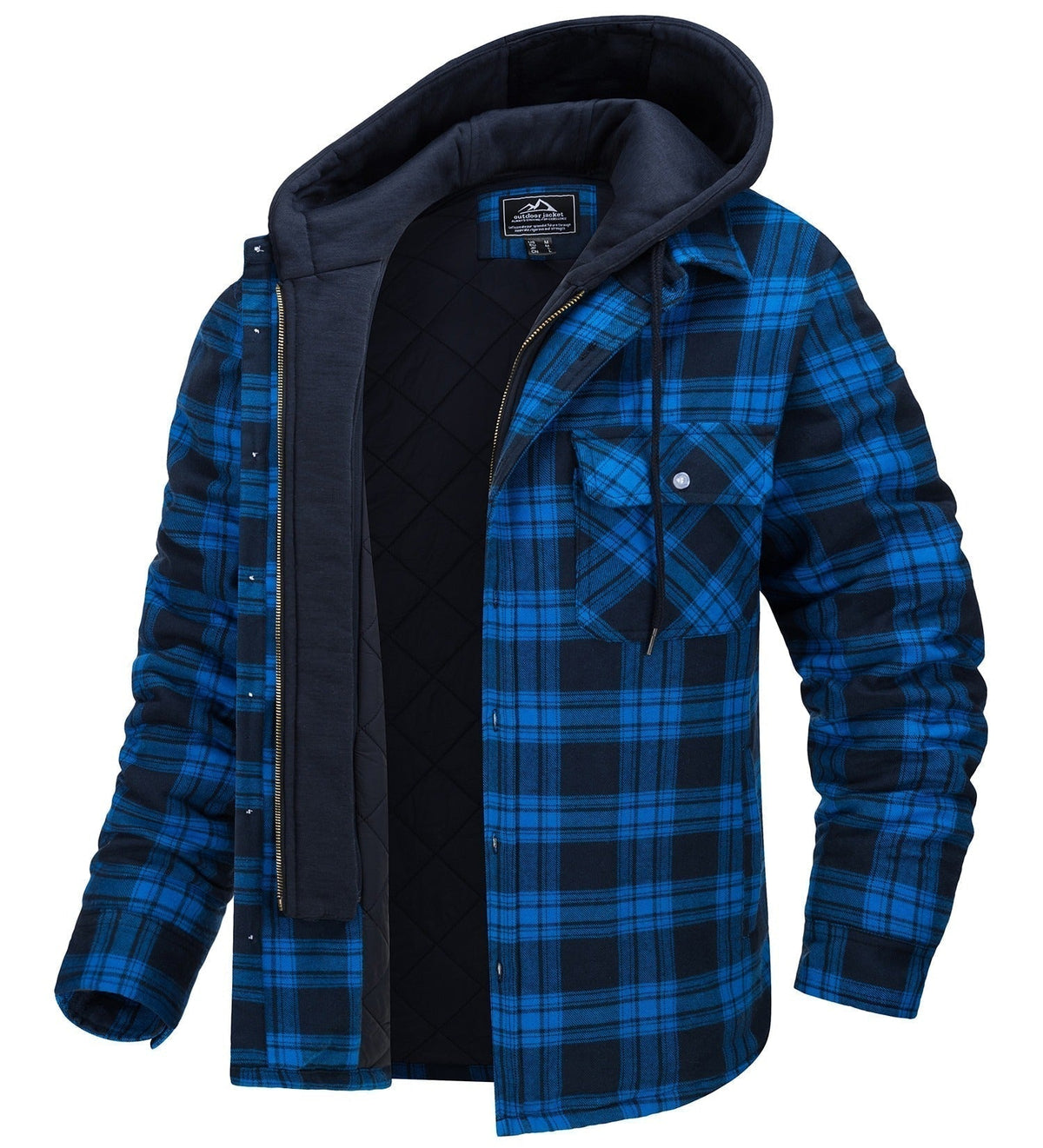 Men's Checkered Jacket with Hood | Stylish, Warm and Comfortable for Every Day