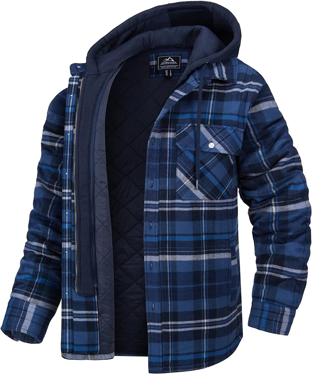 Men's Checkered Jacket with Hood | Stylish, Warm and Comfortable for Every Day
