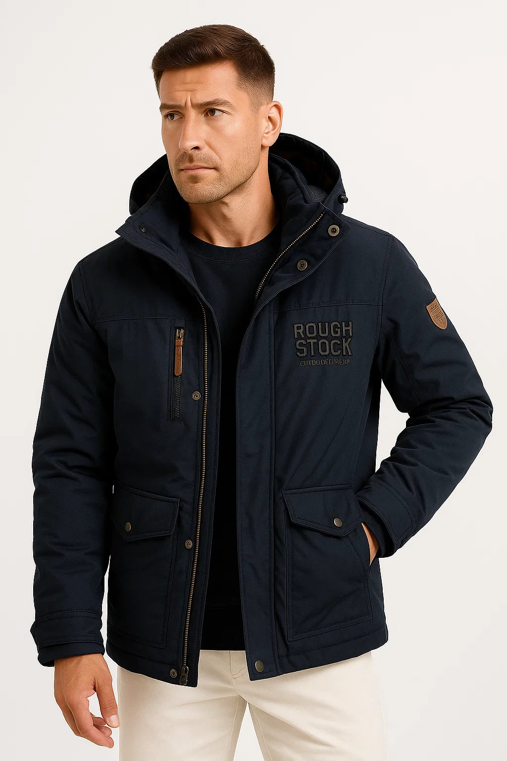 Men's Insulated Waterproof Puffer Jacket for Outdoor Sports