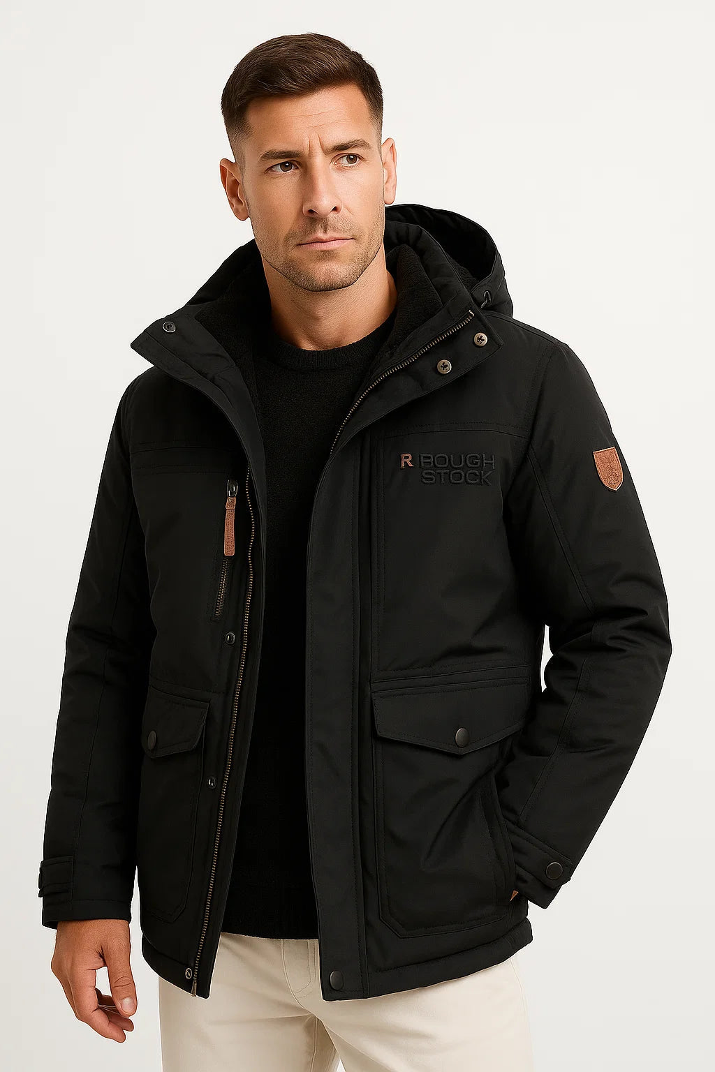 Men's Insulated Waterproof Puffer Jacket for Outdoor Sports