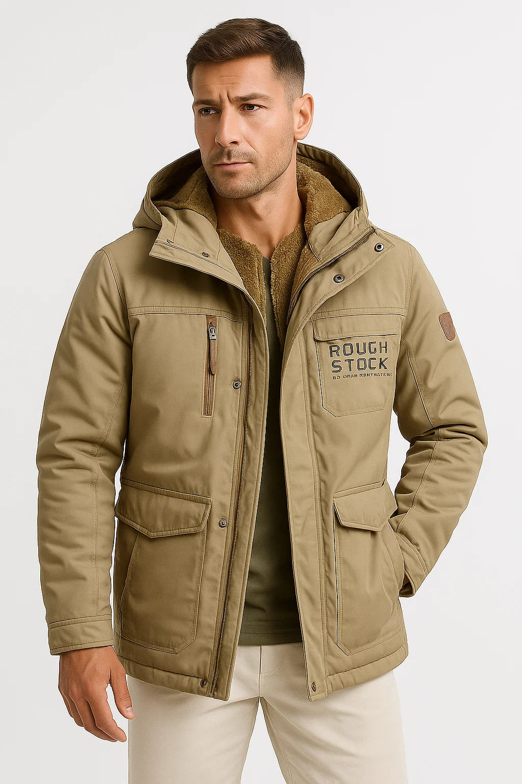 Men's Insulated Waterproof Puffer Jacket for Outdoor Sports