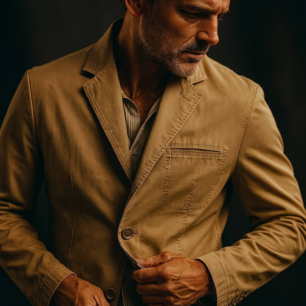 Stylish Modern Men's Cotton Utility Jacket