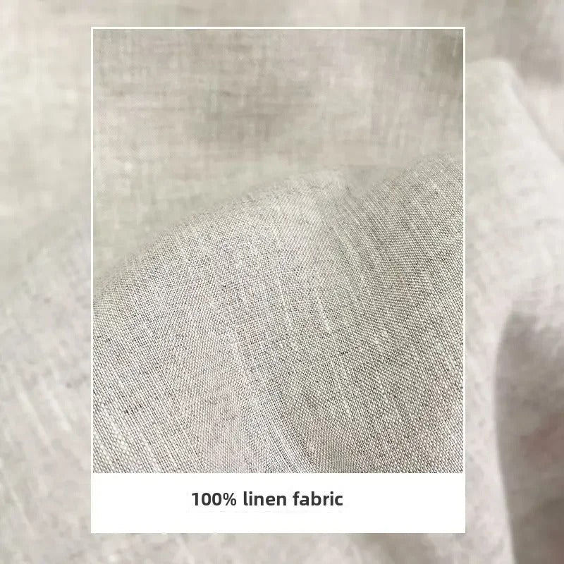 OLD MONEY Straight Fit Linen Trouser