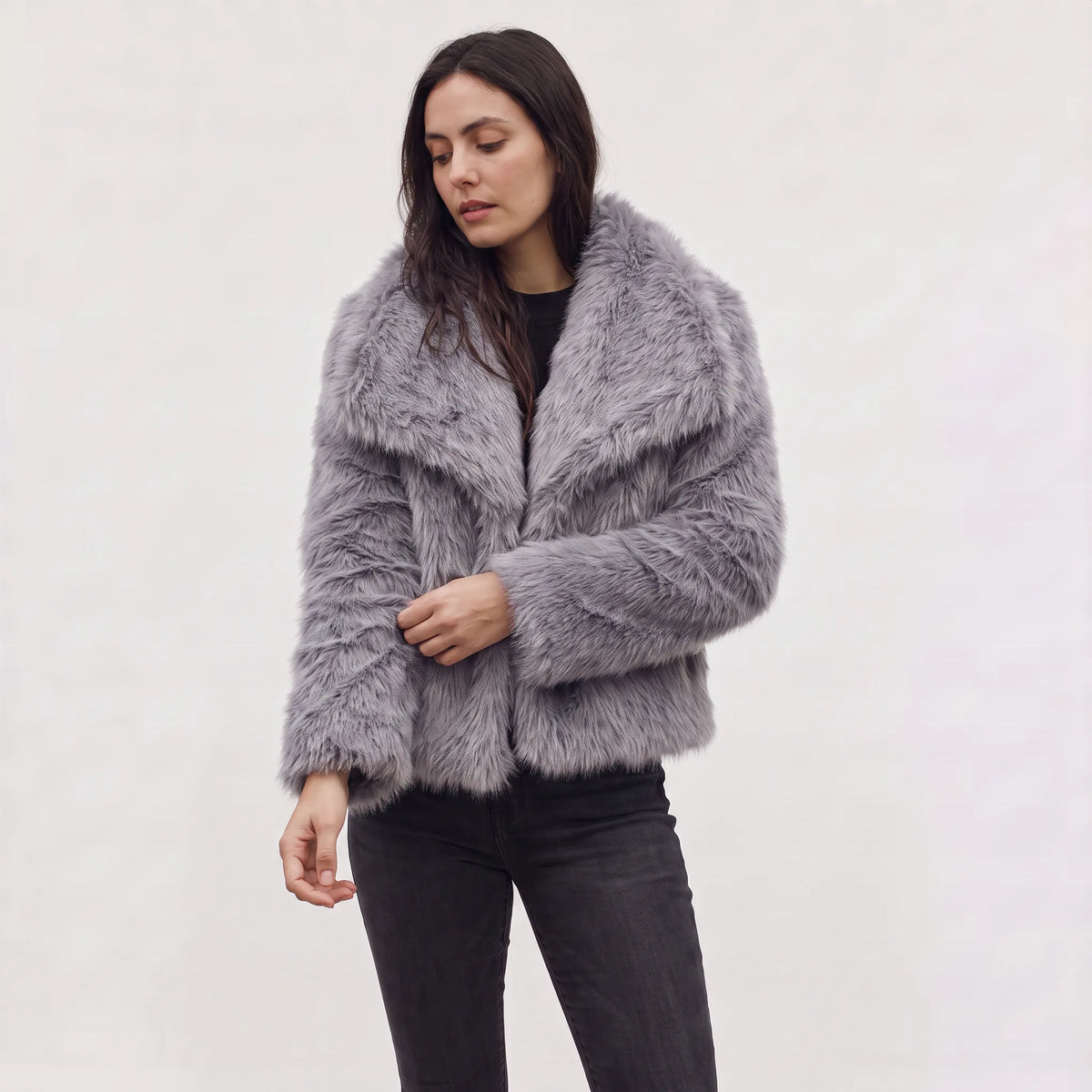 Oversized Women's Faux Fur Coat
