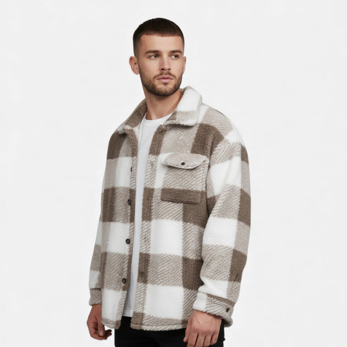 Opulent Velvet-Soft Men's Fur Coat