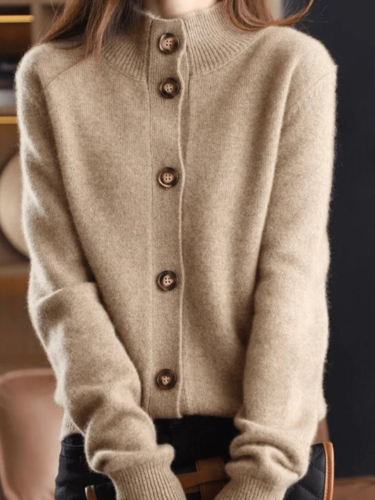 Classic Women's Button-Up Cardigan for Ultimate Comfort