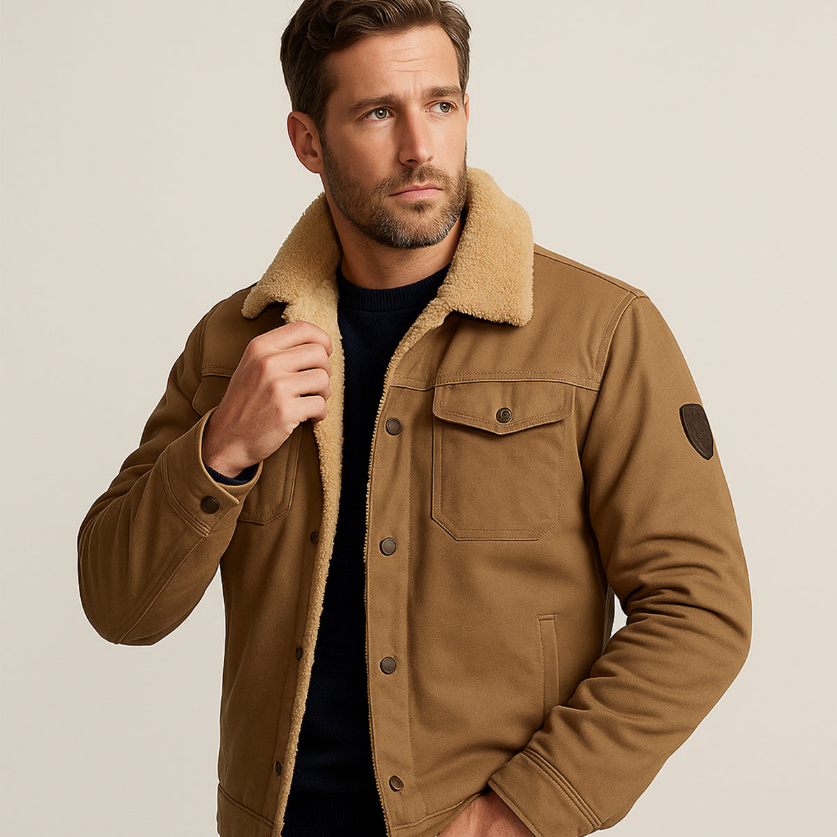 Cozy Fleece-Lined Men's Winter Jacket