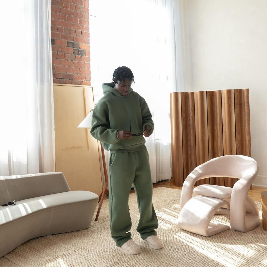 Men's Two-Piece Tracksuit: Hoodie and Jogging Bottoms Set
