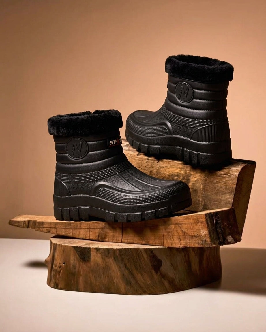 Men's Waterproof Winter Boots with Non-Slip Sole