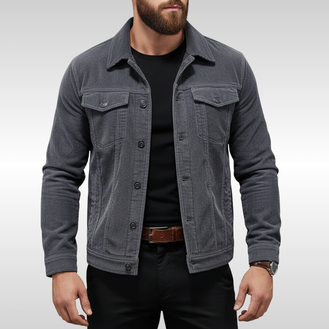 Timeless Corduroy Men's Jacket with Contemporary Comfort
