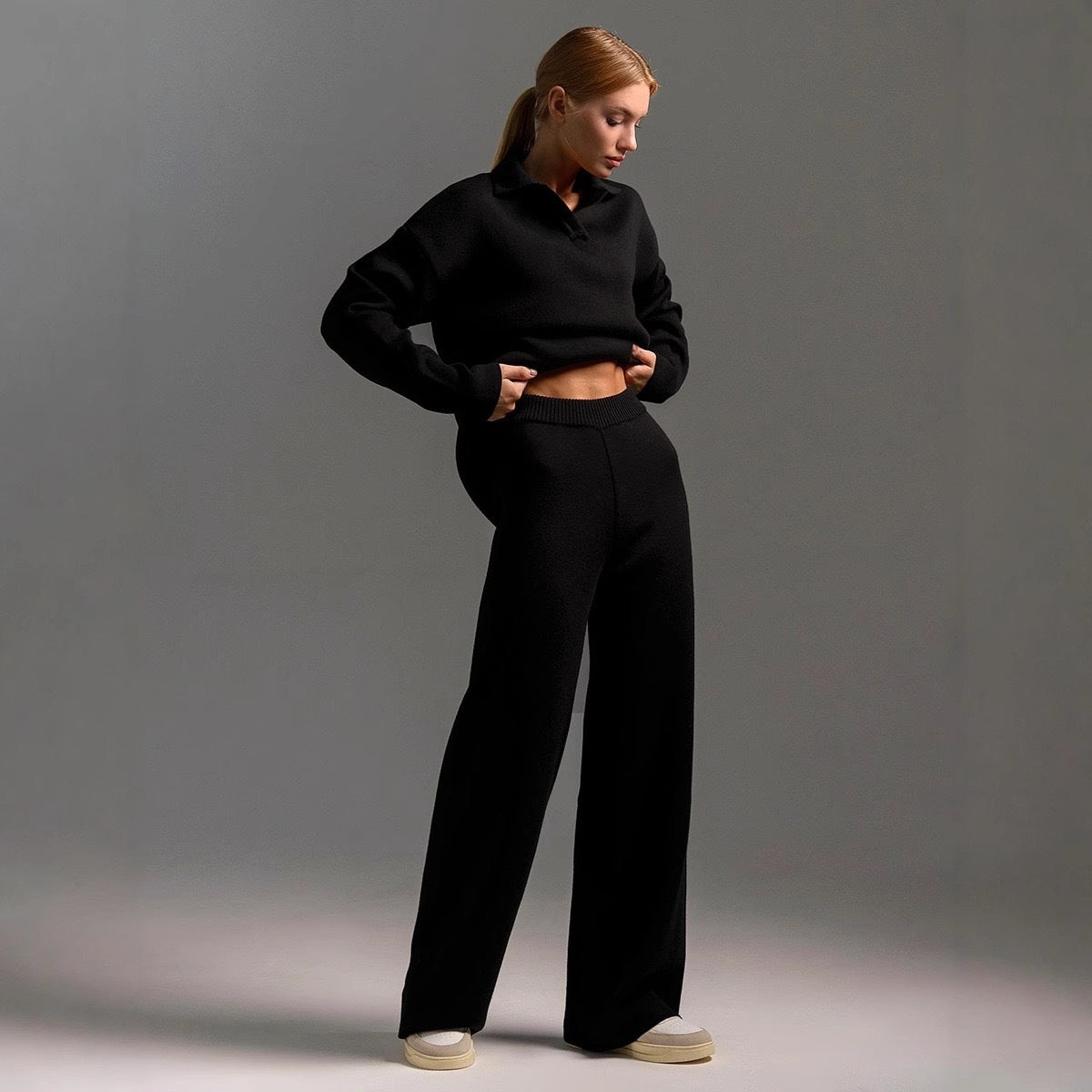 Co-ord Set Ladies Loungewear Top and Trousers