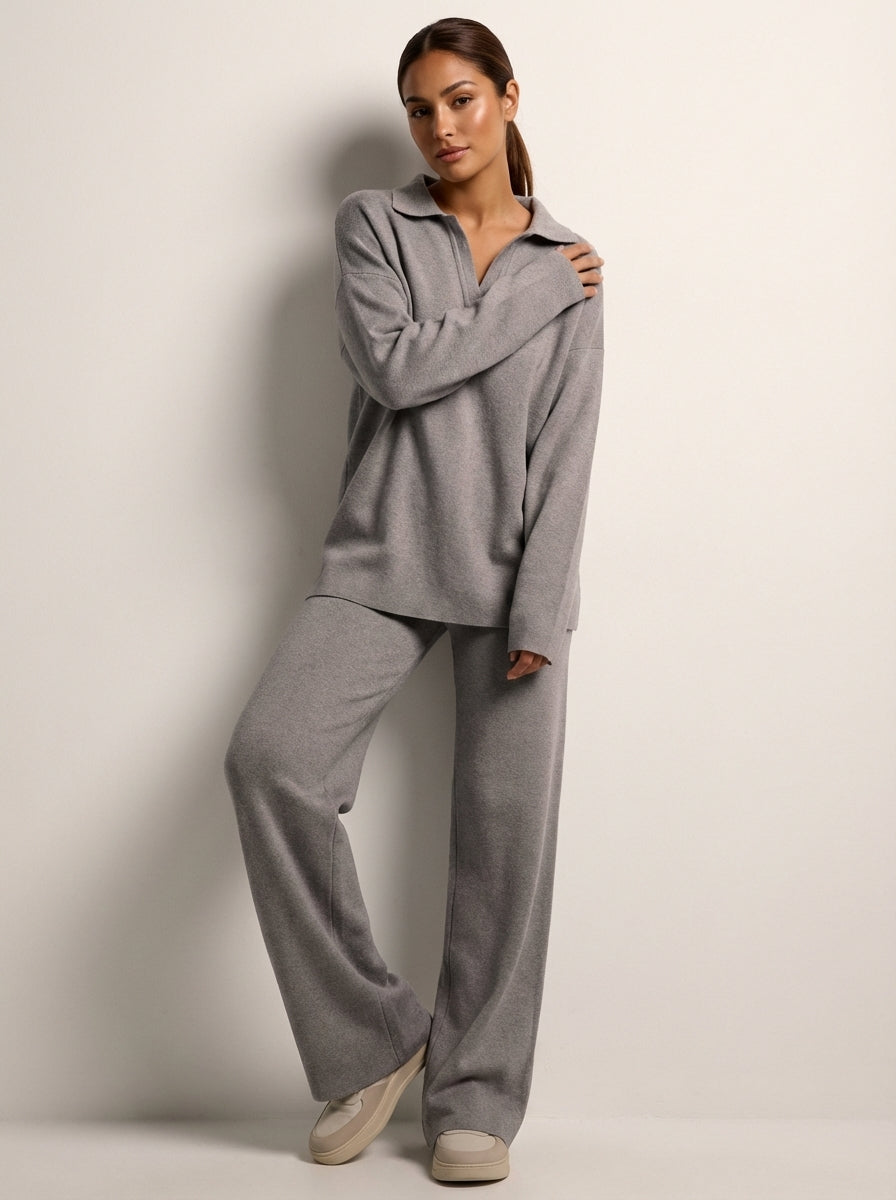 Co-ord Set Ladies Loungewear Top and Trousers