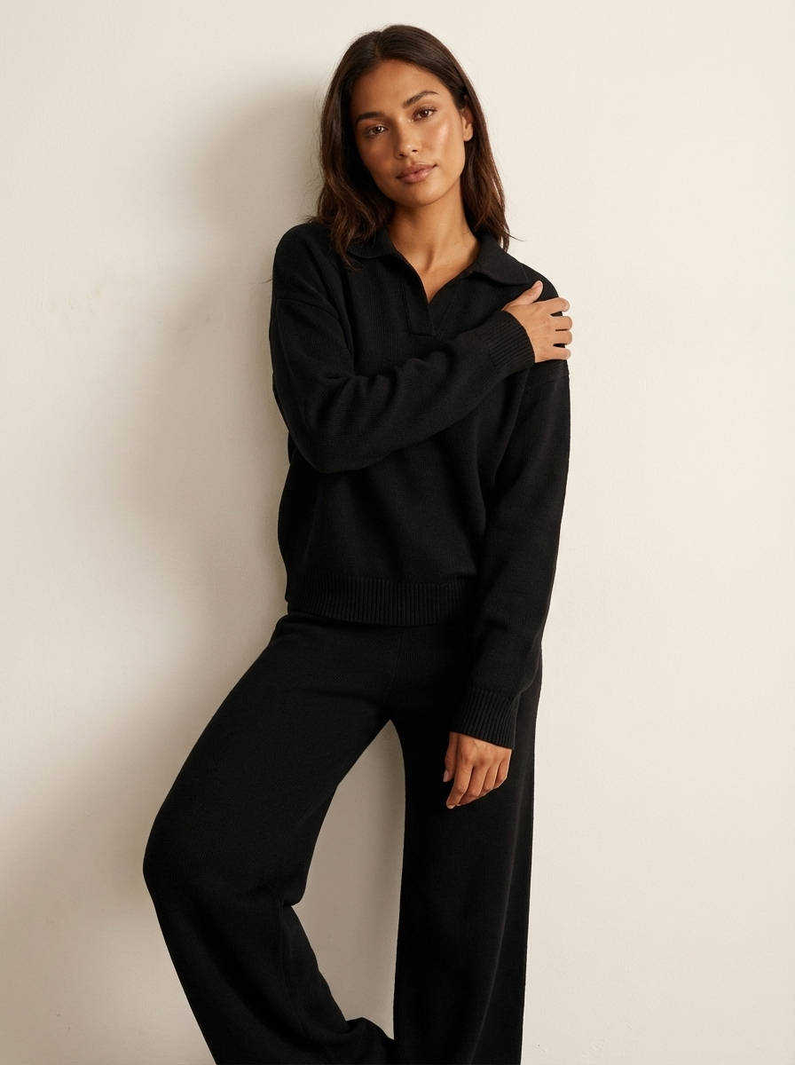 Co-ord Set Ladies Loungewear Top and Trousers