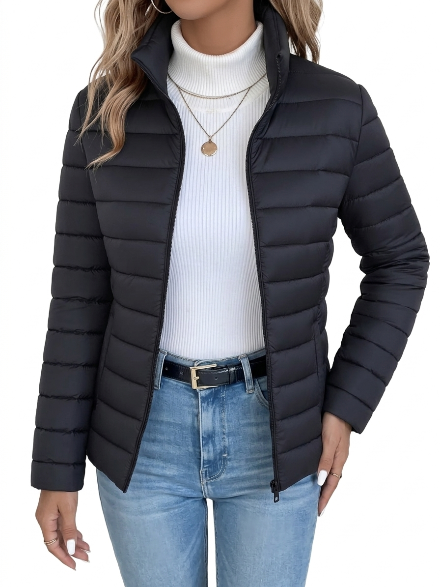 Chic Lightweight Women's Mid-Length Jacket
