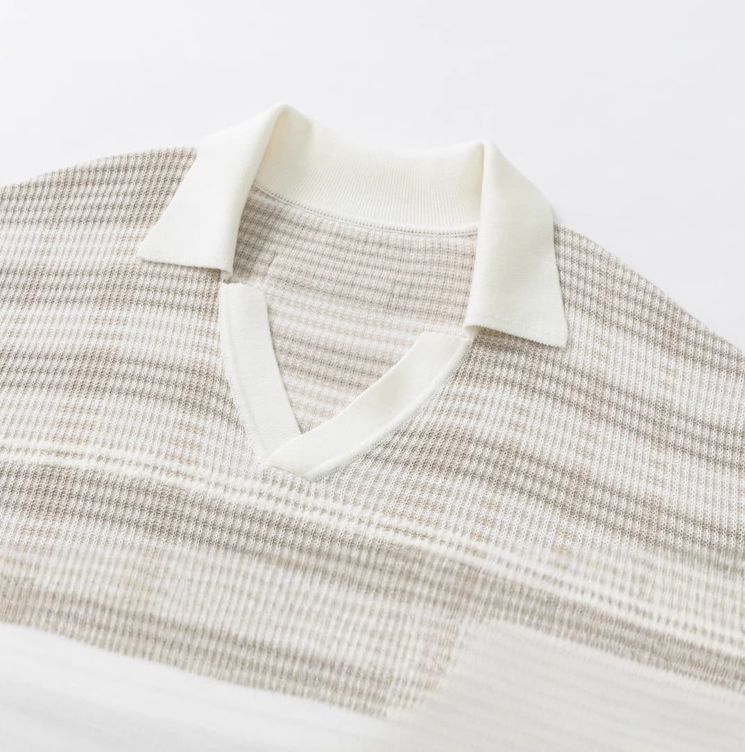 Praiano Striped Knit Polo
