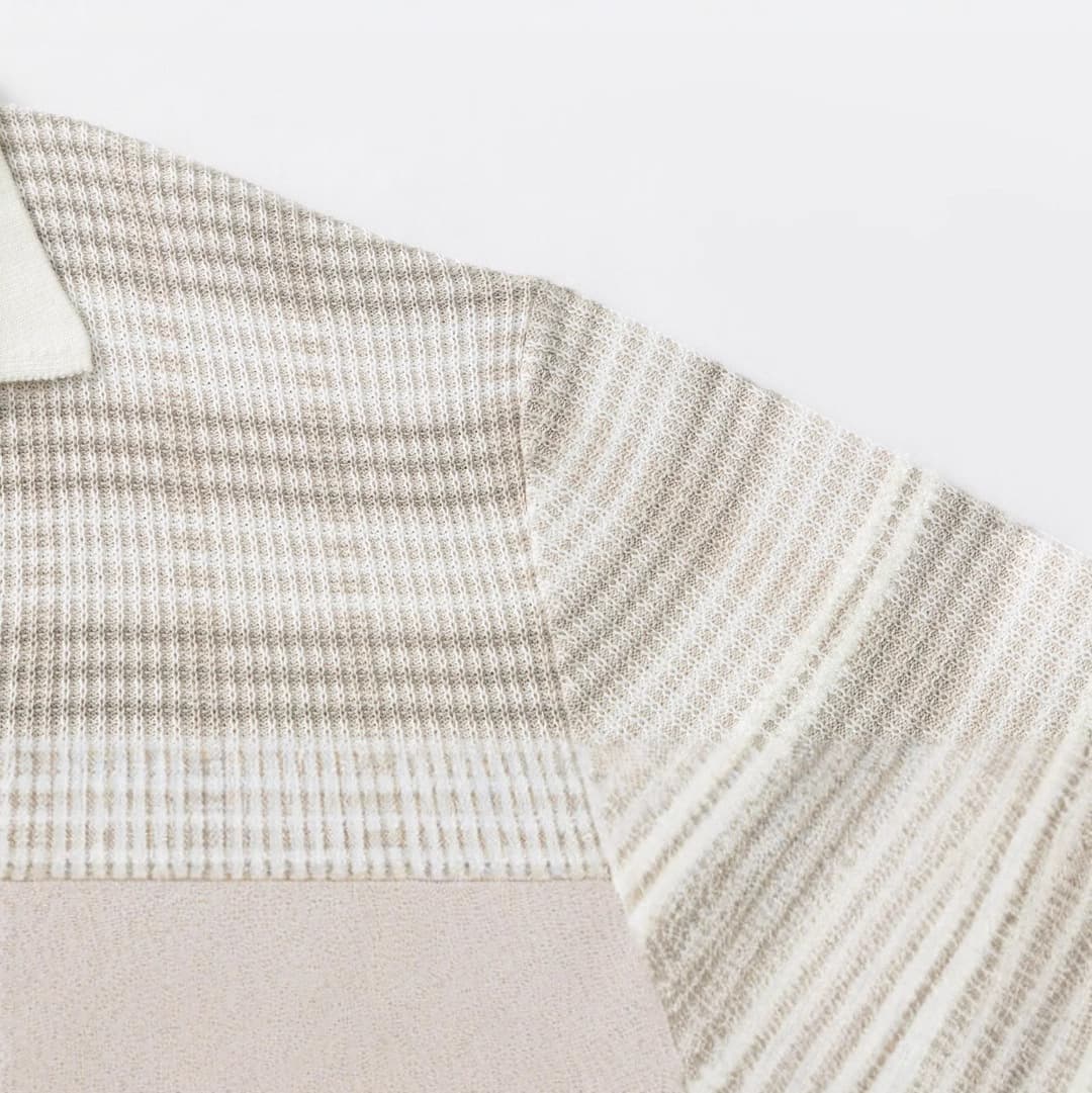 Praiano Striped Knit Polo