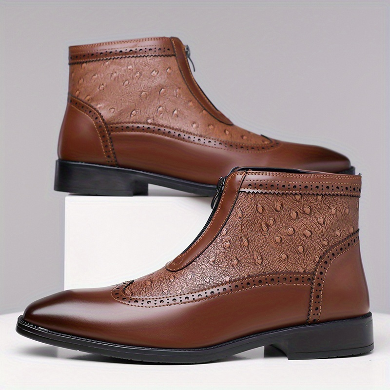Belmont Ostrich Leather Boots