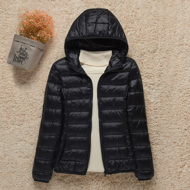 Quilted Hooded Lightweight Padded Jacket