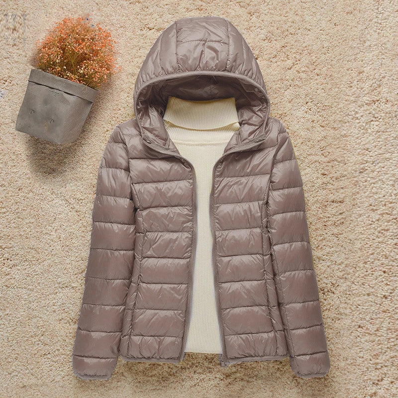 Quilted Hooded Lightweight Padded Jacket