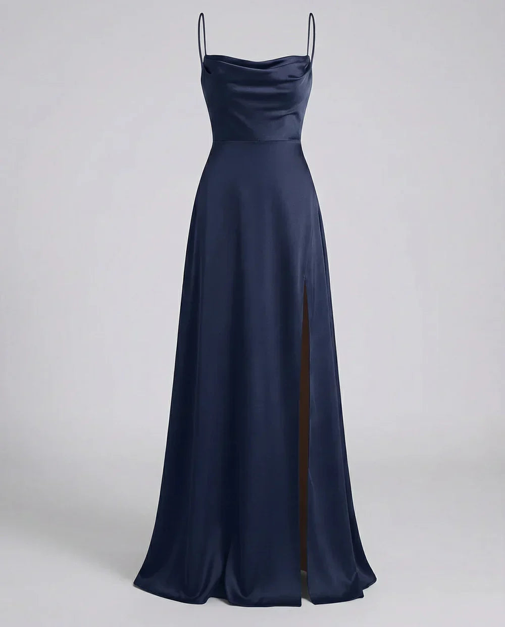 Maxi Dress with Split and Straps for Women