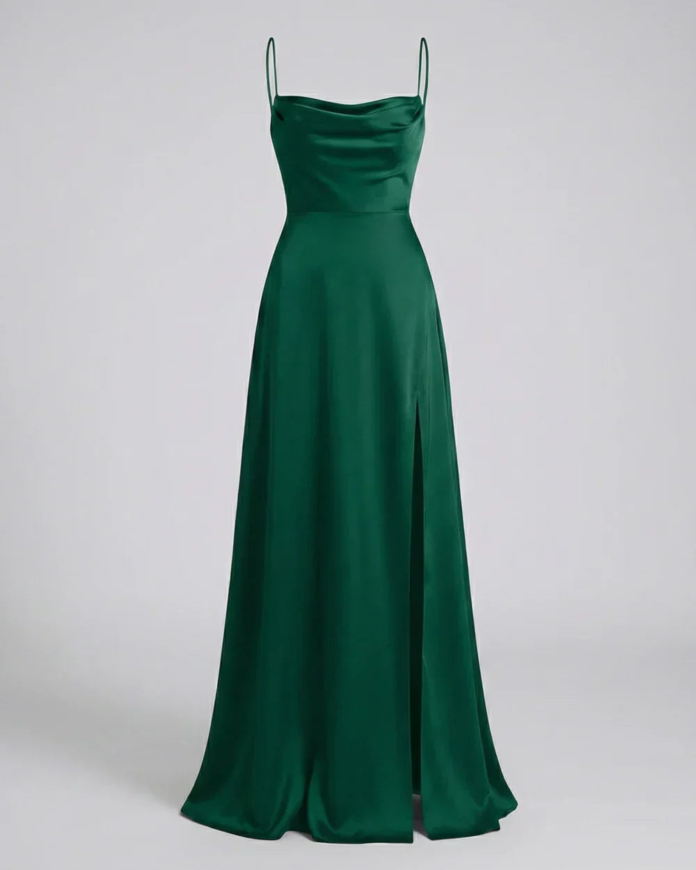 Maxi Dress with Split and Straps for Women